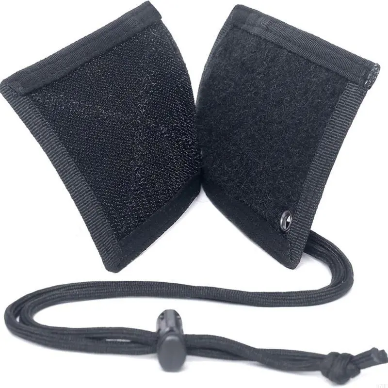 Tactically Card Holder Tours Guide Badge Holder Outdoor Travel Pouches Pen Purse with Lanyard Credit Card Organizers