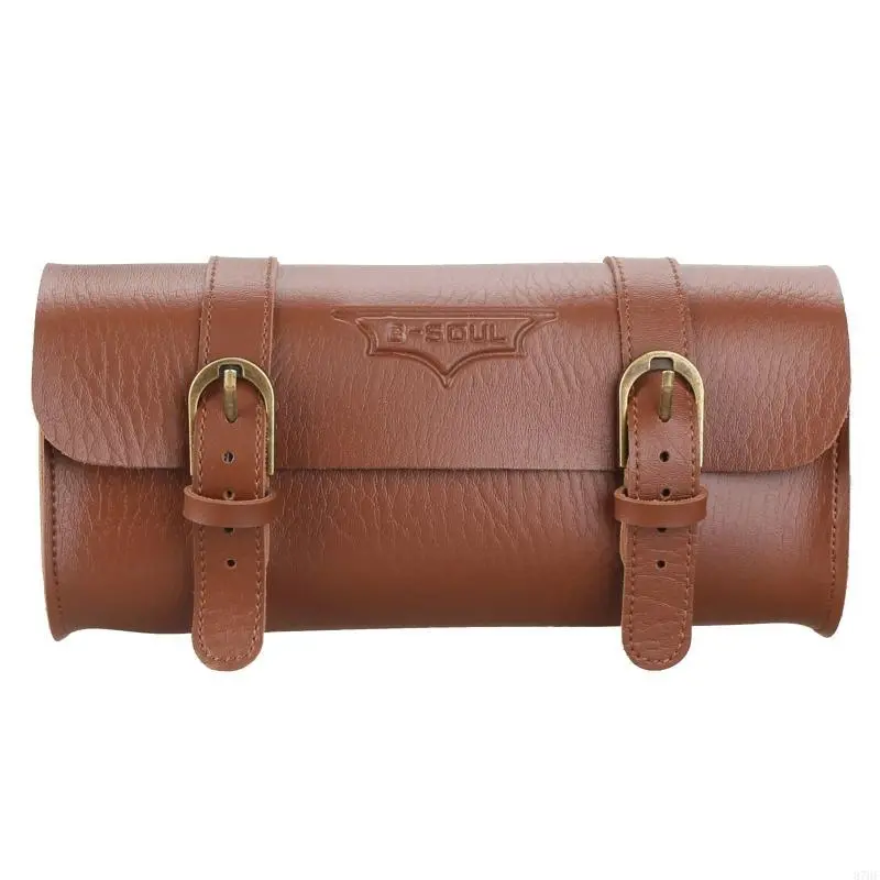 Motorcycle Tool Bag, PU Leather Fork Saddlebags Side Bag Handlebar