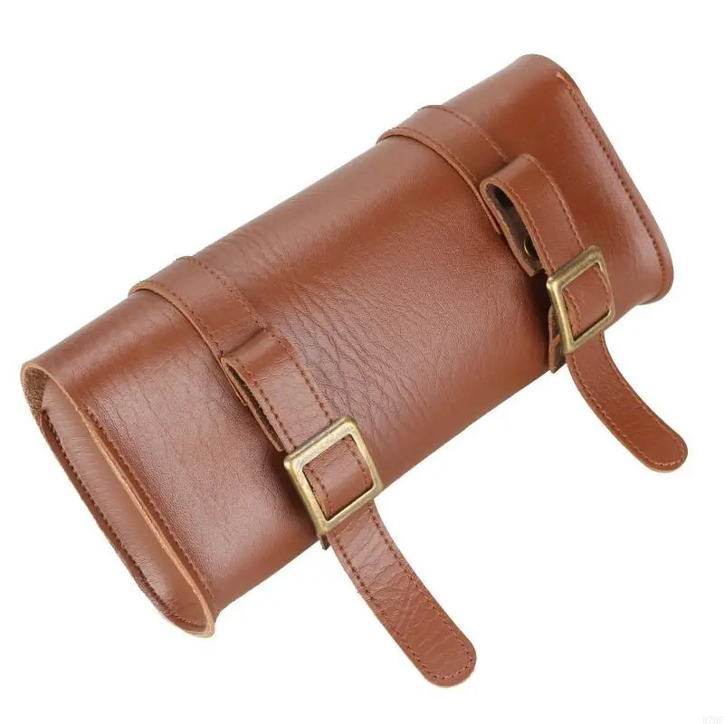 Motorcycle Tool Bag, PU Leather Fork Saddlebags Side Bag Handlebar