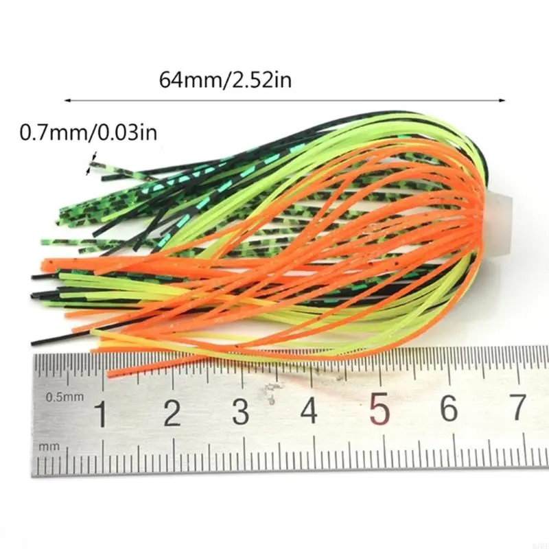 5pcs 88 Strand Silicone Jigs Skirts Fishing Lures Skirts Quickly Change Fishing Umbrella Skirts for Spinnerbaits Jigs