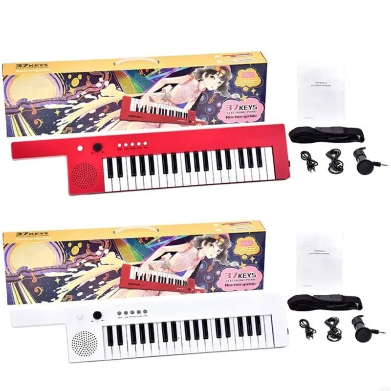 37 Keys Piano Kids Musical Piano, Kids Piano Keyboard with Microphone Portable