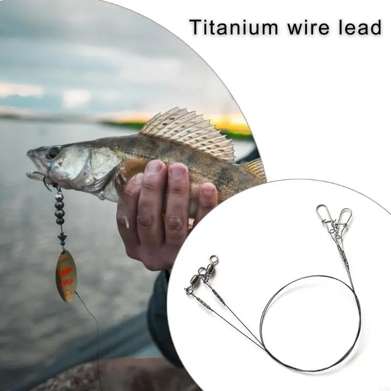 2Pcs Wire Leader Line Fishing Line Wire Heavy Duty Fishing Leaders with Fishing Leader Fishing Accessorie