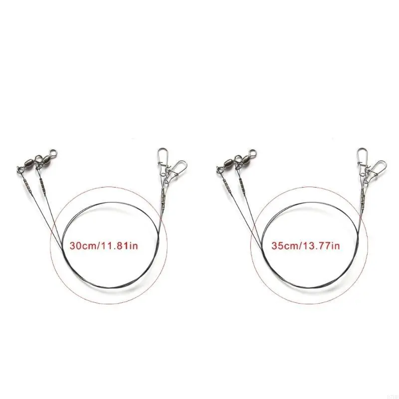 2Pcs Wire Leader Line Fishing Line Wire Heavy Duty Fishing Leaders with Fishing Leader Fishing Accessorie