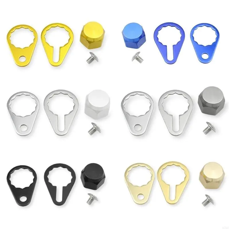 Fishing Reel Screws Nut Covers Left/Right Handle Locking Plate Screws Nut Covers Fishing Accessories Easy to Install