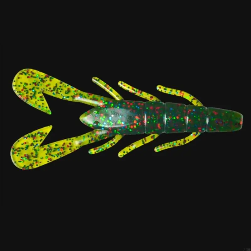 8cm 6g Soft Lure Baits Crawfish Lures for Trout Shrimp Baits Pack of 10