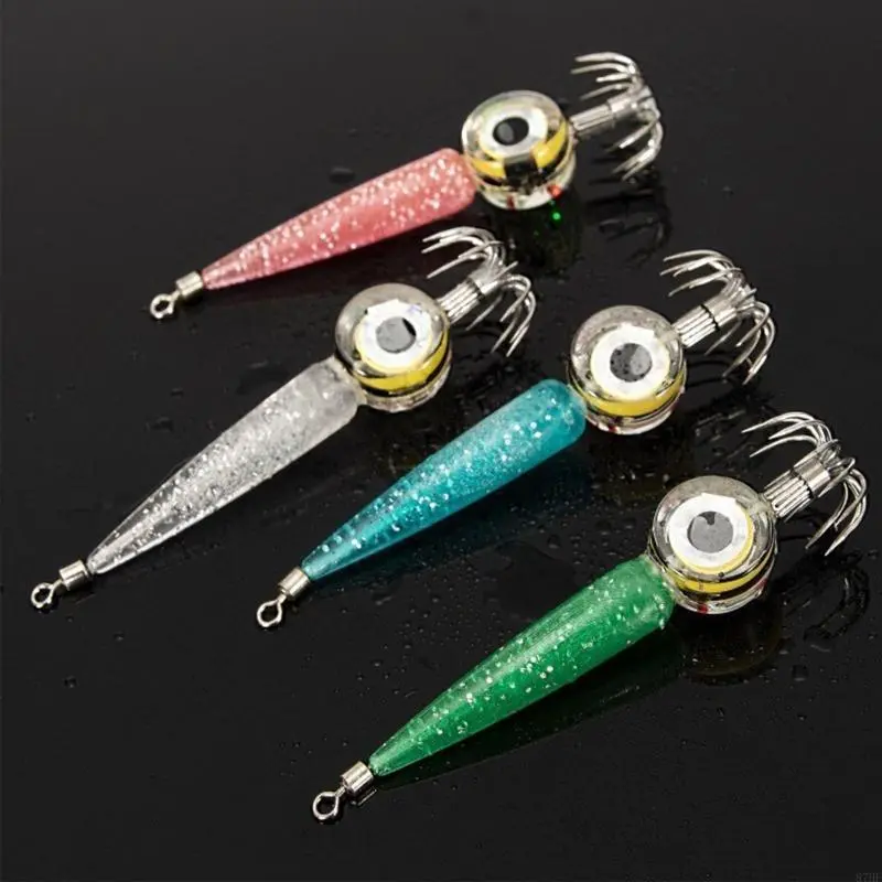 Simulation LED Shrimp Fishing Lures Animated Fishing Baits Gifts for Men or Boy