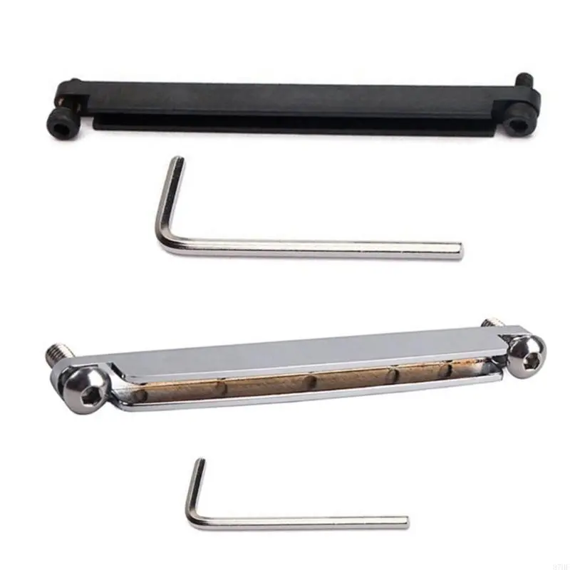 Metal Risers Saddles Adjustable Guitar Bridge Saddles Tools Metal Adjustable Parts For Acoustic Folk Guitar Accessory