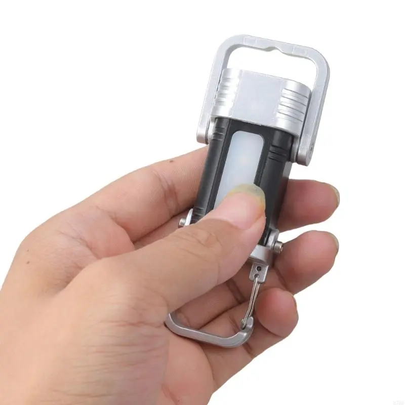 Multifunctional Keychain Light Plastic Texture LED Work Light for Camping Use