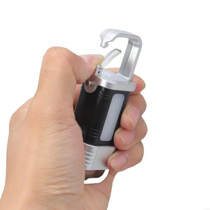 Multifunctional Keychain Light Plastic Texture LED Work Light for Camping Use