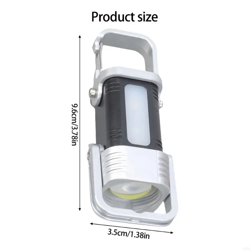 Multifunctional Keychain Light Plastic Texture LED Work Light for Camping Use
