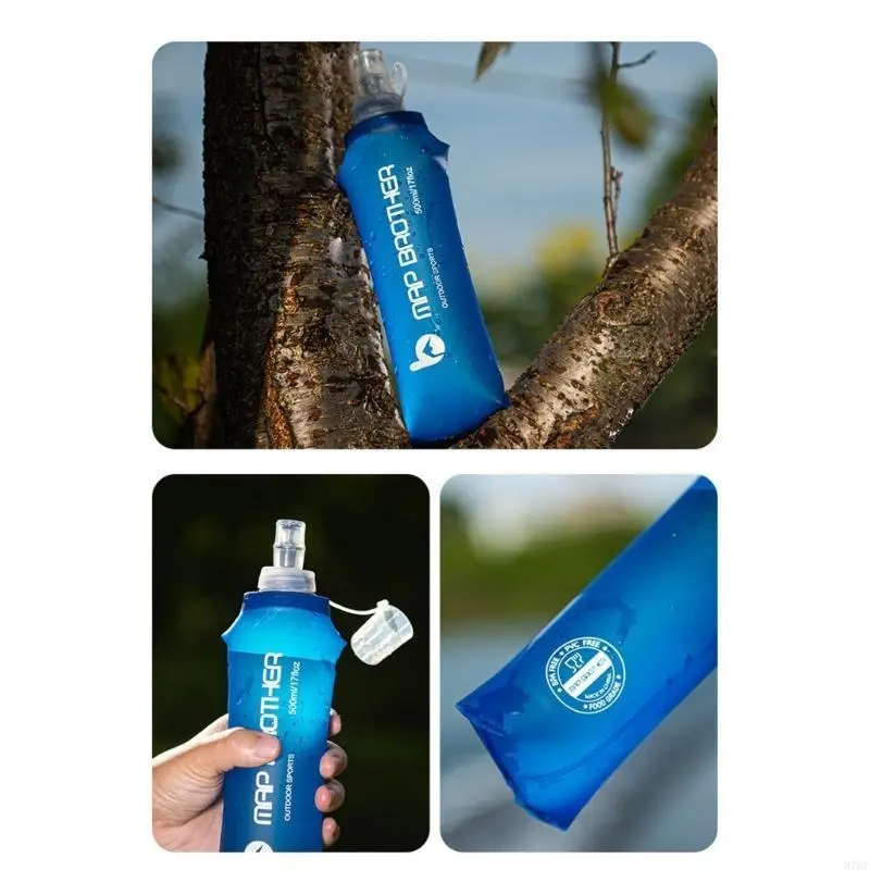 Lightweight Soft Water Bottle Folding Portable Running Hydration Pack Waist Bag