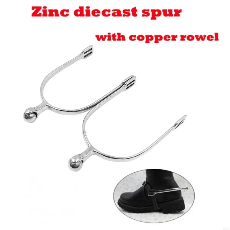 Zincs Alloys Horse Spur Western Cowboy Spur Mens Roping Spur with Copper Gears