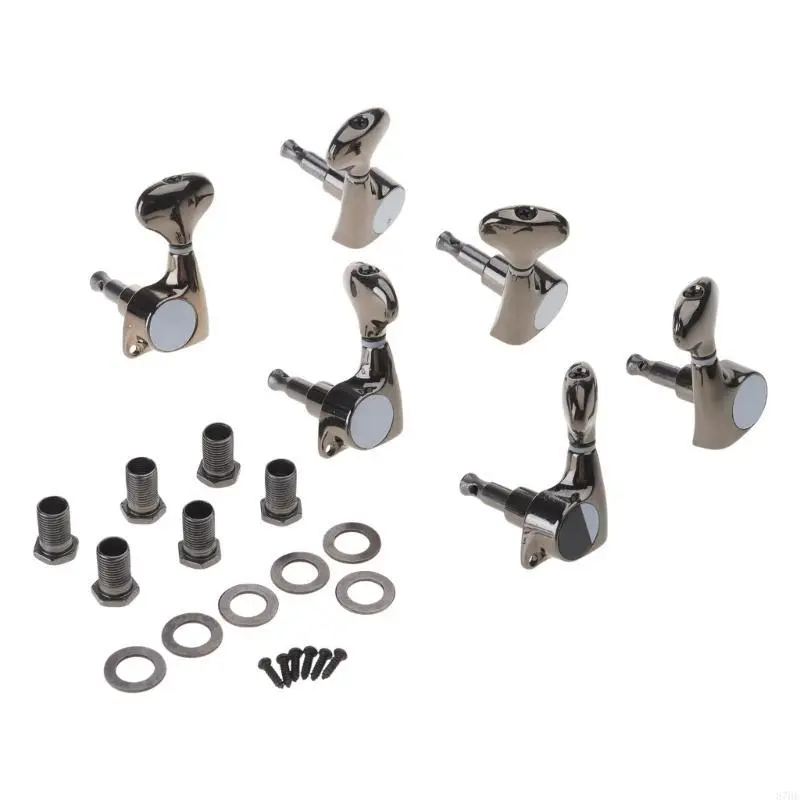 6Pcs 3L3R Metal Guitar Tunings Pegs Key Machine Head Knobs Easy to Install
