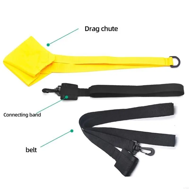 Swim Resistance Parachute Swimming Strength Training Resistance Belt with Drag Parachute for Swim Training & Exercise