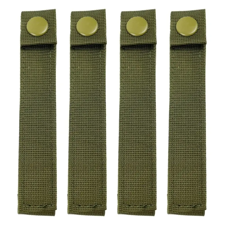 4Pcs Multipurpose Tactical Belt Buckle Heavy Duty Belt Keeper Portable Webbing Belt Equipment Accessories For Outdoor Sports