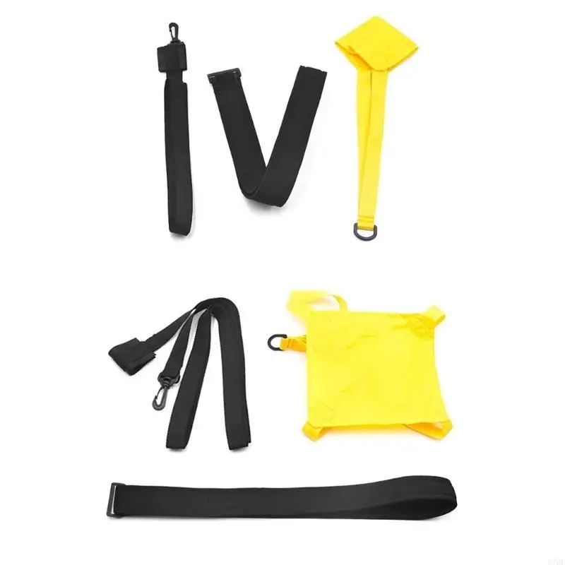 Swim Resistance Parachute Swimming Strength Training Resistance Belt with Drag Parachute for Swim Training & Exercise