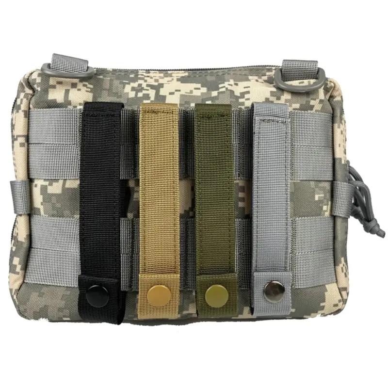 4Pcs Multipurpose Tactical Belt Buckle Heavy Duty Belt Keeper Portable Webbing Belt Equipment Accessories For Outdoor Sports