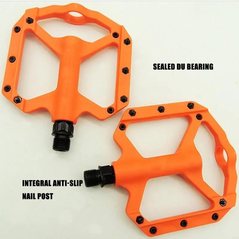 Mountain Bicycles Pedals Sealed Bearing Strong Nylon Fiber Bicycles Flat Pedals