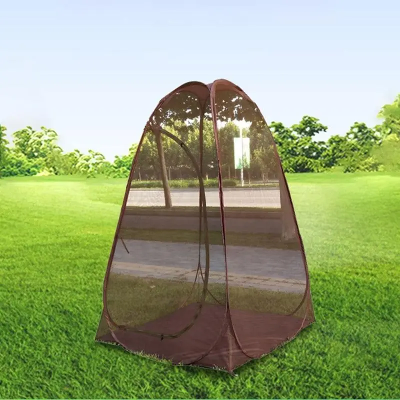 Quick Open Steel Wire Mosquitoes Meshes Tent Portable Folding Single Person Tent