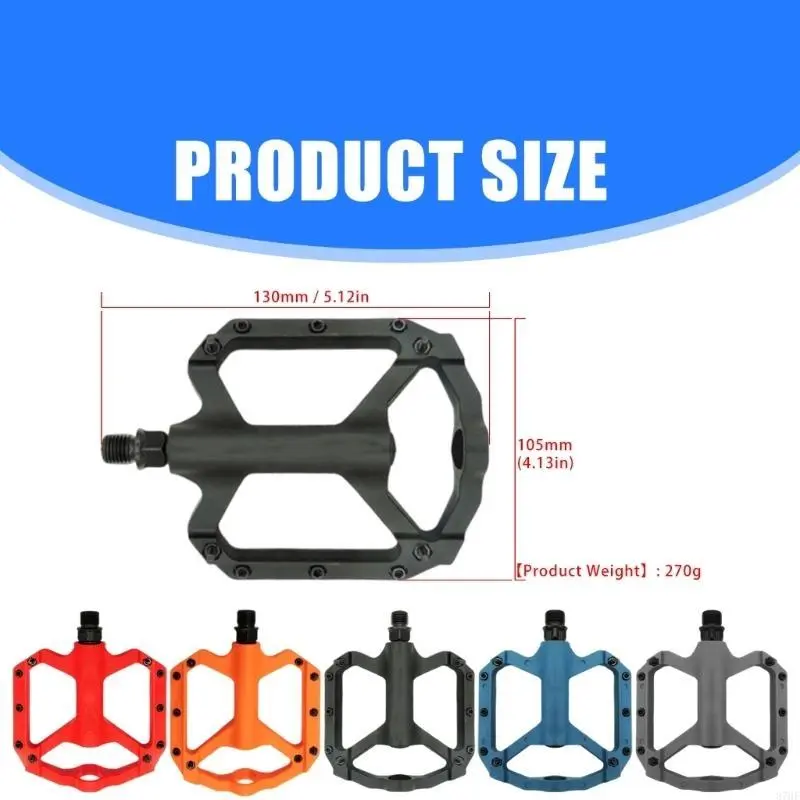Mountain Bicycles Pedals Sealed Bearing Strong Nylon Fiber Bicycles Flat Pedals