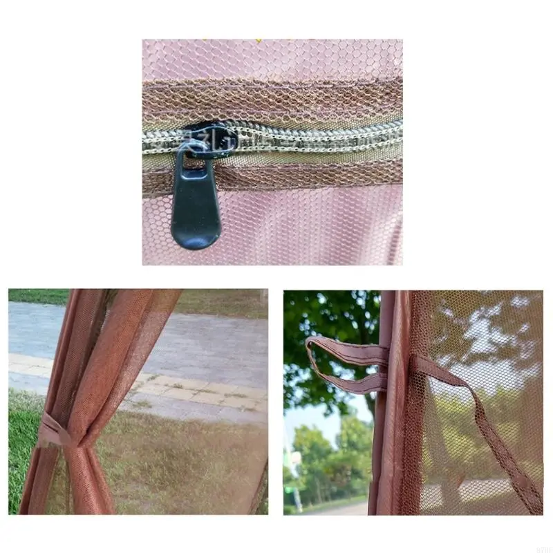 Quick Open Steel Wire Mosquitoes Meshes Tent Portable Folding Single Person Tent