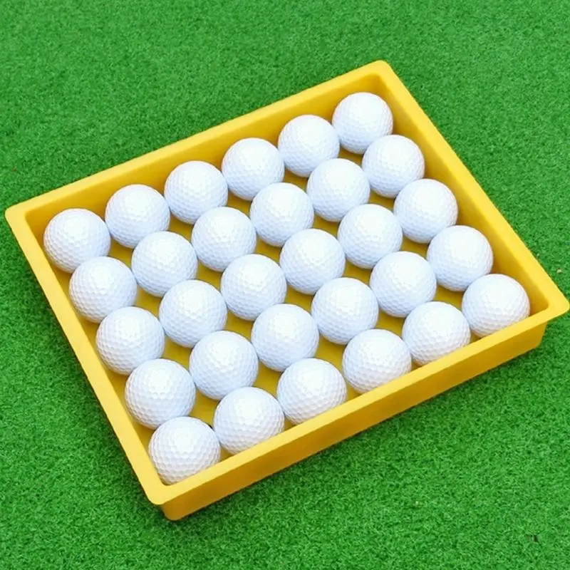 Golf Ball Dispenser Tray Container with Hole Portable Golf Practice Ball Holder
