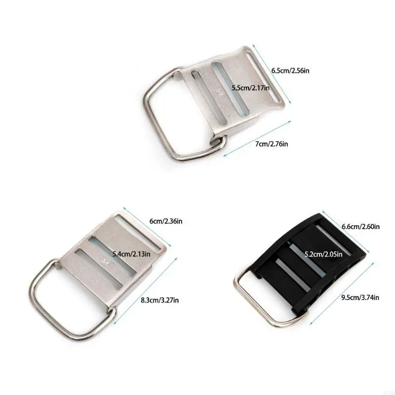 Scuba Dive Cylinder Strap Lock Buckle for Harness System and Sidemount Strap