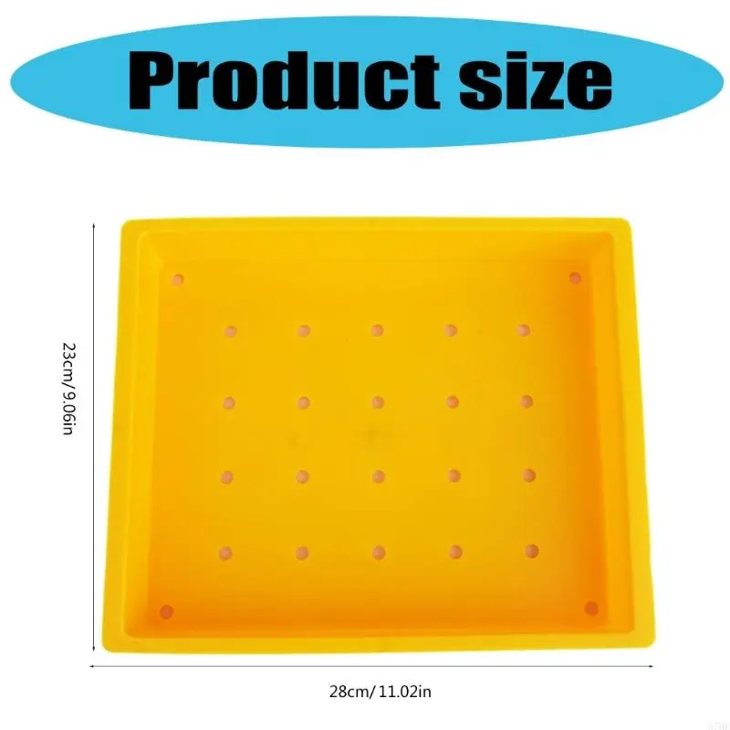 Golf Ball Dispenser Tray Container with Hole Portable Golf Practice Ball Holder