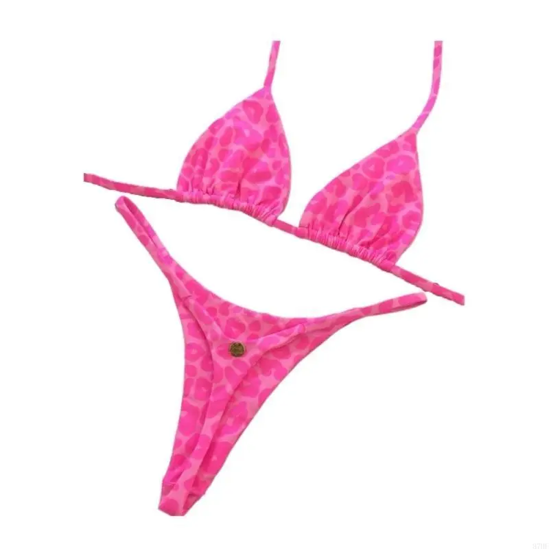 Women Bathing Suit High Cut Swimwear Two Pcs Split Swimsuit for Beachwear