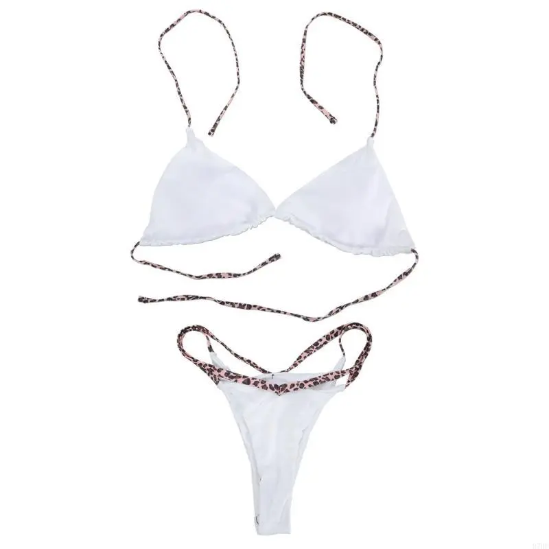 Women Bathing Suit High Cut Swimwear Two Pcs Split Swimsuit for Beachwear