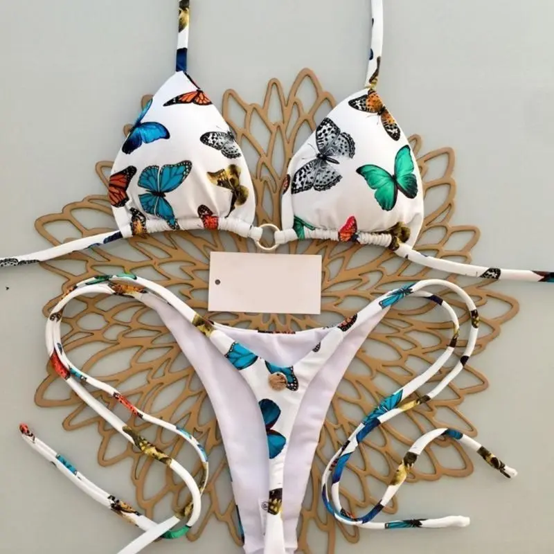 Women Bathing Suit High Cut Swimwear Two Pcs Split Swimsuit for Beachwear