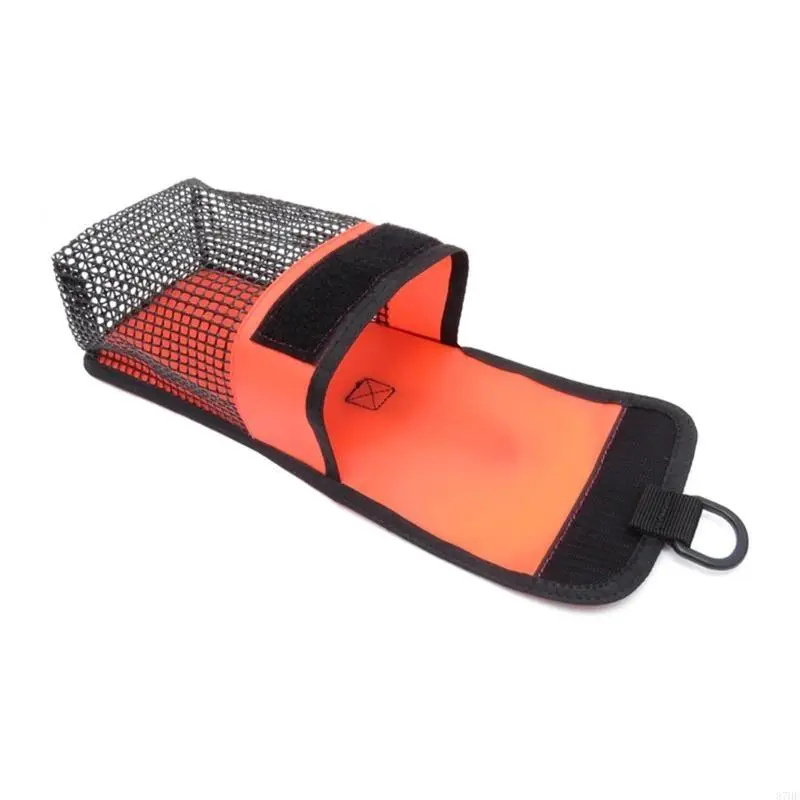 Underwater Storage Bag Diving Equipment Scuba Diving Reel Bag Safety Marker Buoy Mesh Bag Clip Mesh Pack