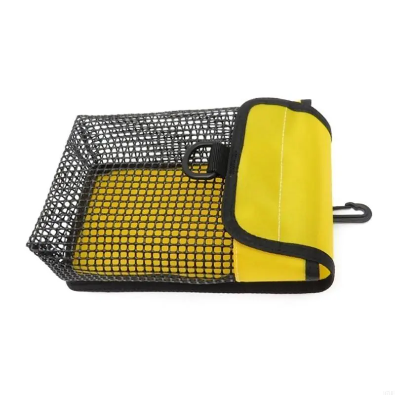 Underwater Storage Bag Diving Equipment Scuba Diving Reel Bag Safety Marker Buoy Mesh Bag Clip Mesh Pack