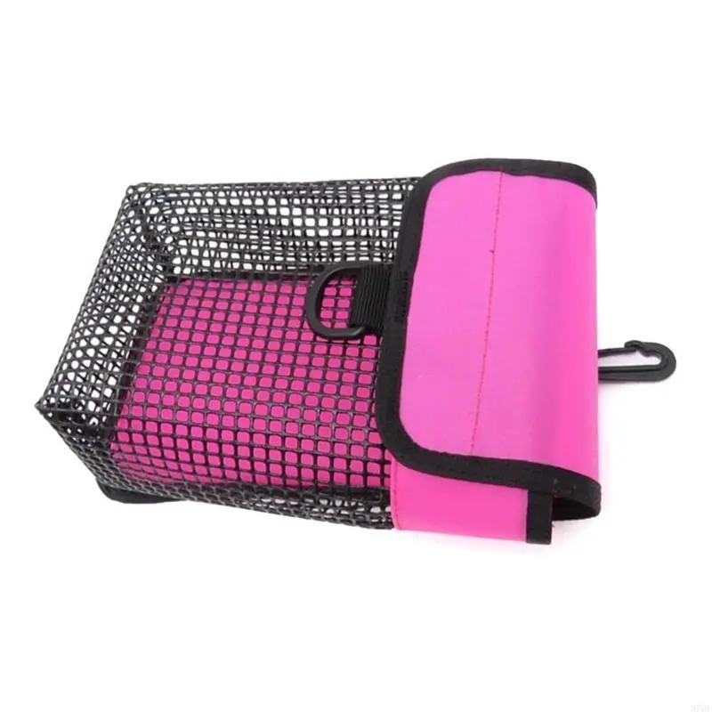 Underwater Storage Bag Diving Equipment Scuba Diving Reel Bag Safety Marker Buoy Mesh Bag Clip Mesh Pack