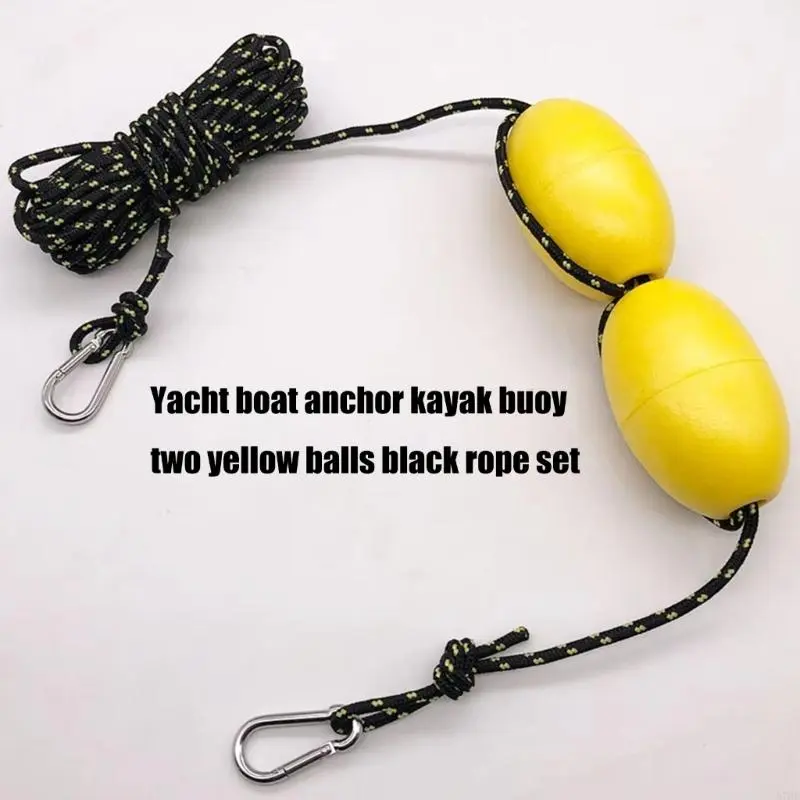 30 ft. Marine Rope Tow Line Anchors Buoy Float Leash for Fishing Drift Sea Anchors