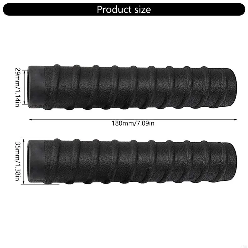 2Pcs Rubber Boats Paddle Grip Nonslip Canoes Hand Protector Easy to Install
