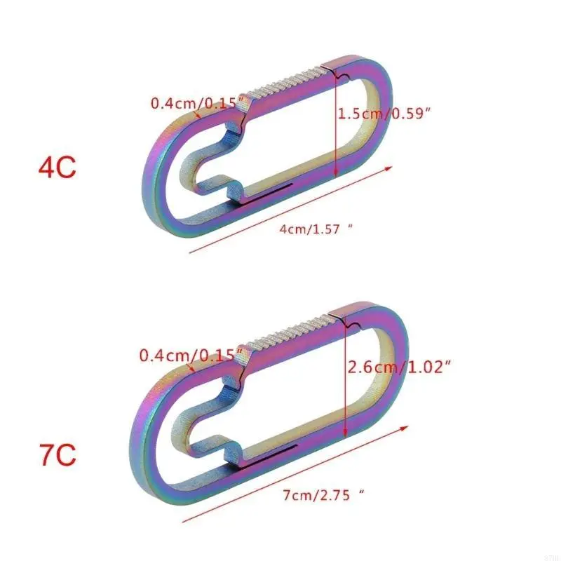 for Titanium Alloy Keychain Hanging Buckle Hooks Outdoor Camping Carabiner