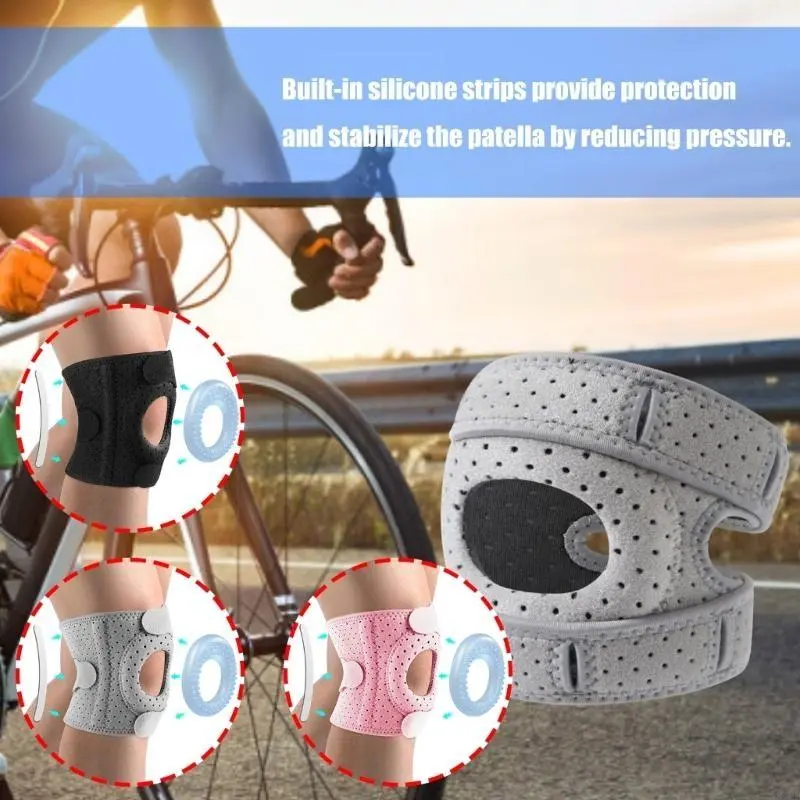 Patella Tendon Knee Brace Breathable Patella Knee Support Strap for Gym Sport