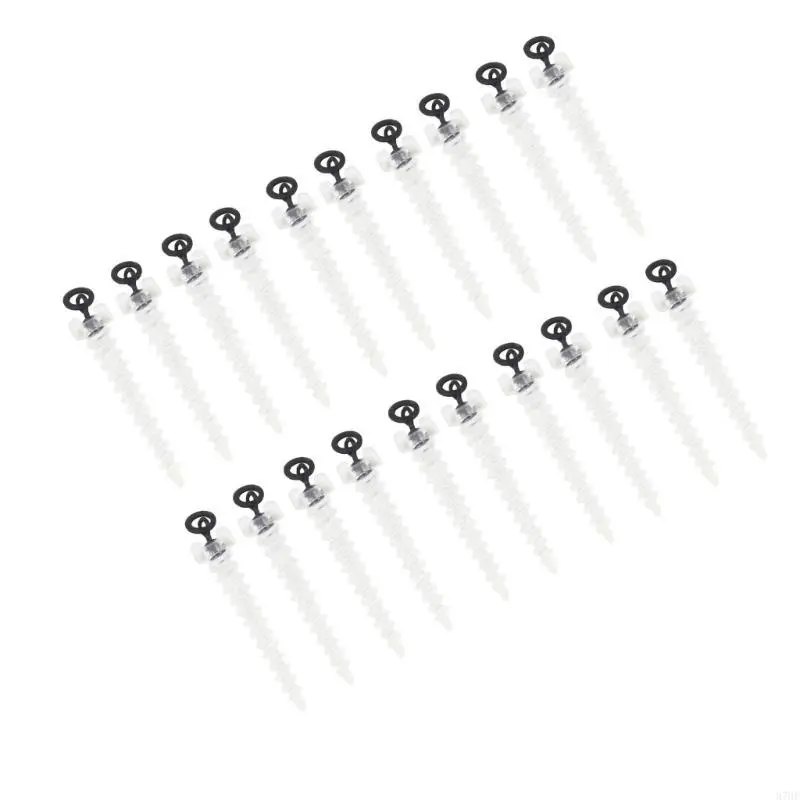 20Pcs Floating Bait Boilie Screws With Ring Carp Fishing Accessories