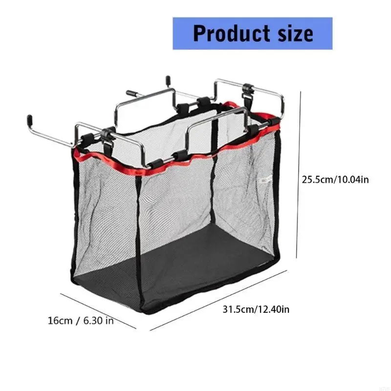 Folding Table Storage Net Trash Bag Holder with Meshes Camping Accessory Enduring