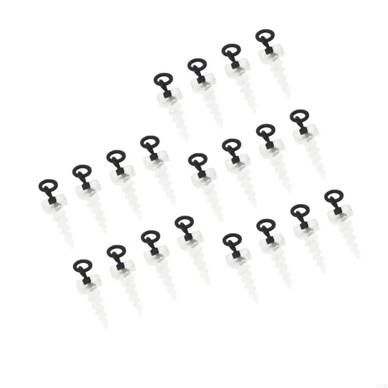 20Pcs Floating Bait Boilie Screws With Ring Carp Fishing Accessories