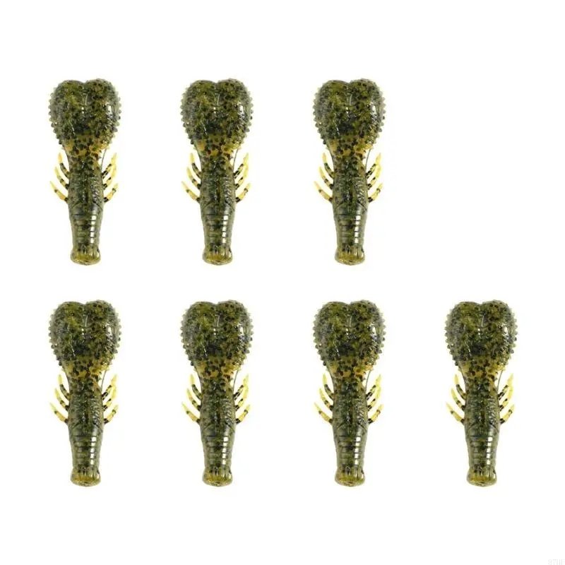 7pcs Artificial Swimbait 6.2cm Fishing Baits Lure 6.7g Soft Baits Fishing Tackle Accessories Crawfish Lure for Trout