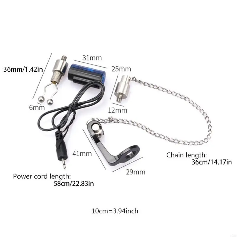 Fishing Fish Alarm Electronic Buzzer on Fishing Rod with Loud Daytime Night with LED Light
