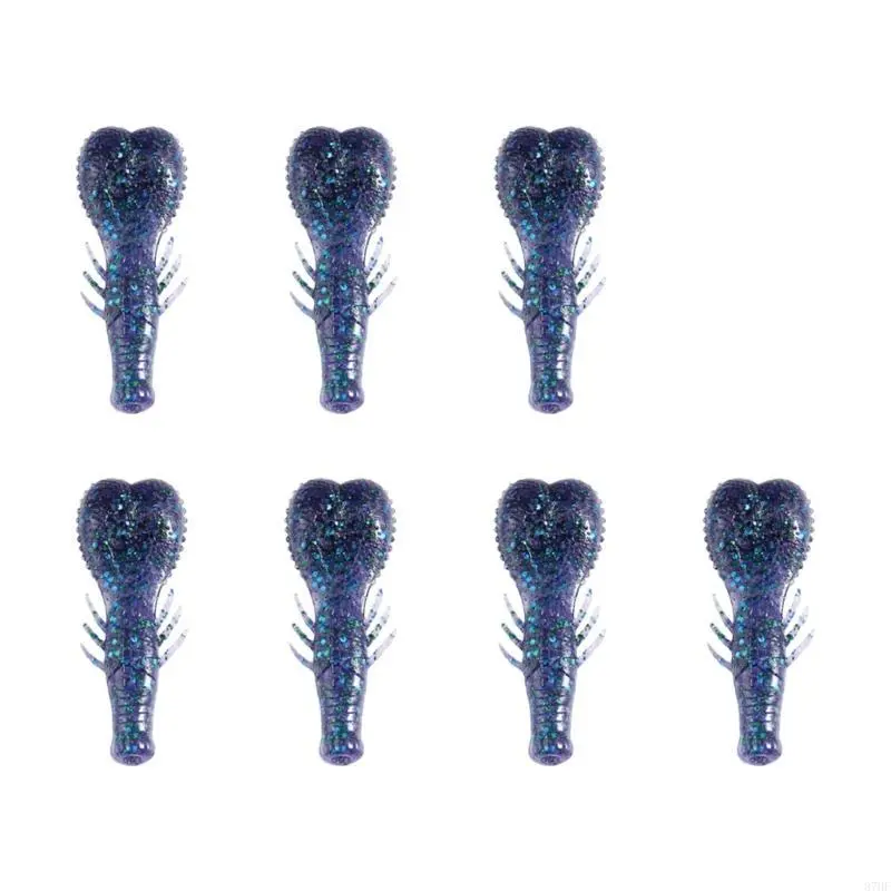 7pcs Artificial Swimbait 6.2cm Fishing Baits Lure 6.7g Soft Baits Fishing Tackle Accessories Crawfish Lure for Trout