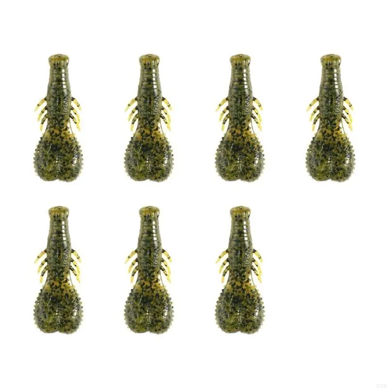 7pcs Artificial Swimbait 6.2cm Fishing Baits Lure 6.7g Soft Baits Fishing Tackle Accessories Crawfish Lure for Trout