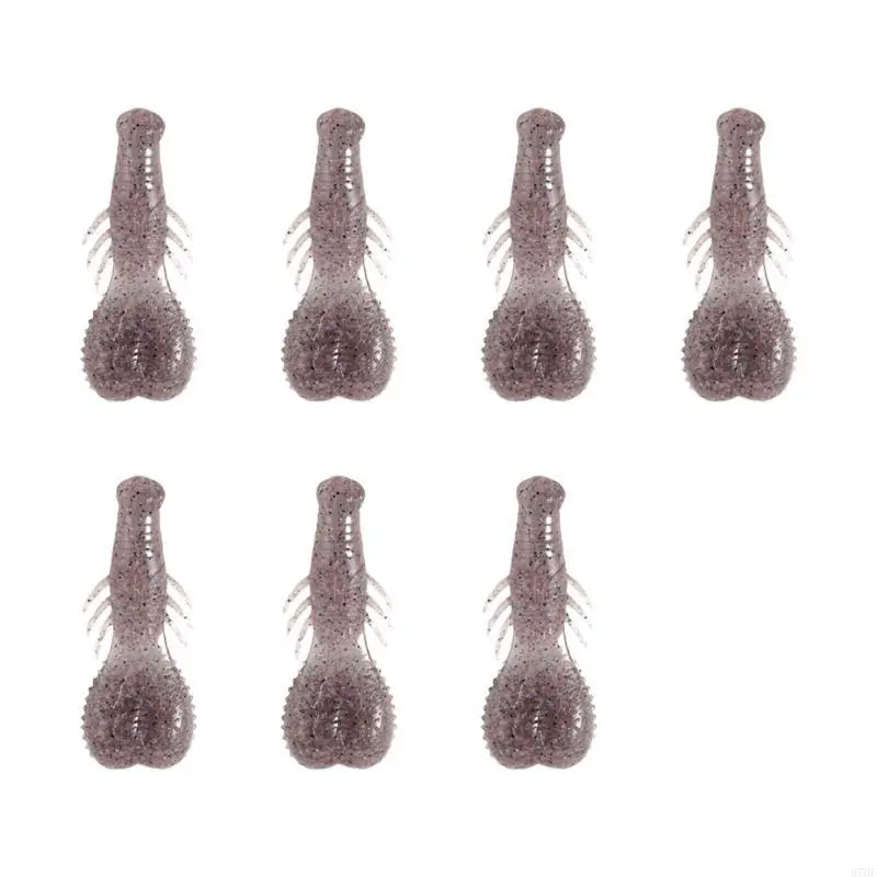 7pcs Artificial Swimbait 6.2cm Fishing Baits Lure 6.7g Soft Baits Fishing Tackle Accessories Crawfish Lure for Trout