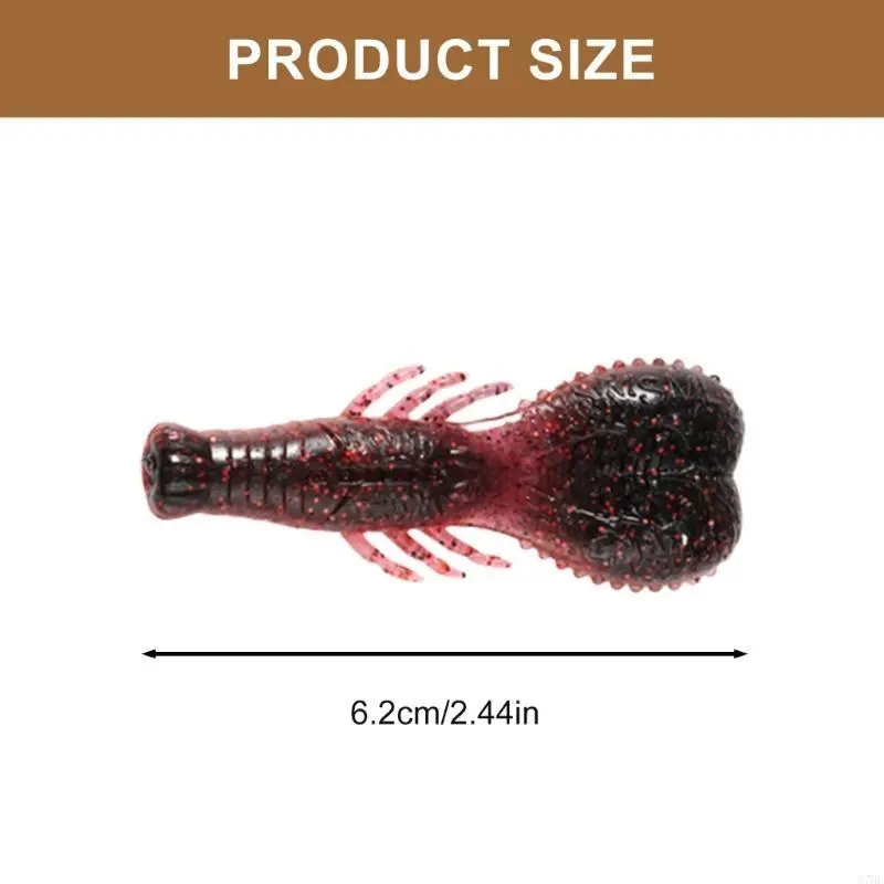 7pcs Artificial Swimbait 6.2cm Fishing Baits Lure 6.7g Soft Baits Fishing Tackle Accessories Crawfish Lure for Trout