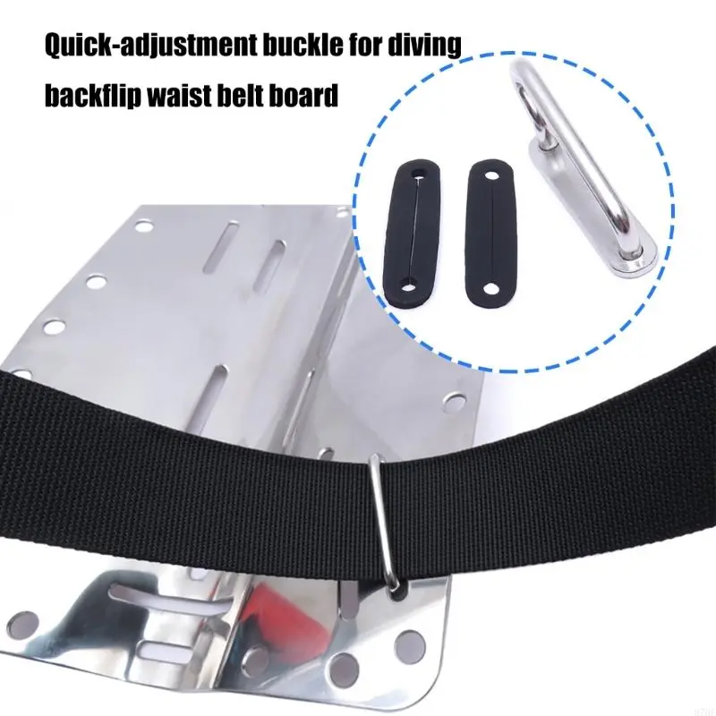 2lots Stainless Steel Diving Belt Connector Prevents Accidental Weight Release