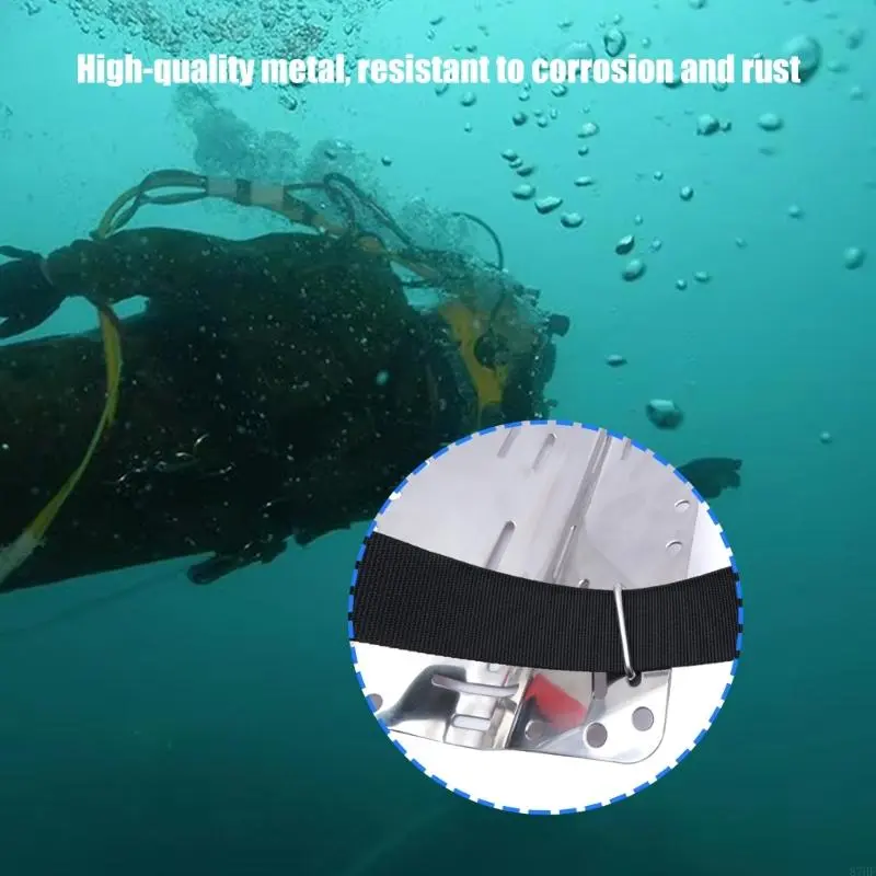 2lots Stainless Steel Diving Belt Connector Prevents Accidental Weight Release
