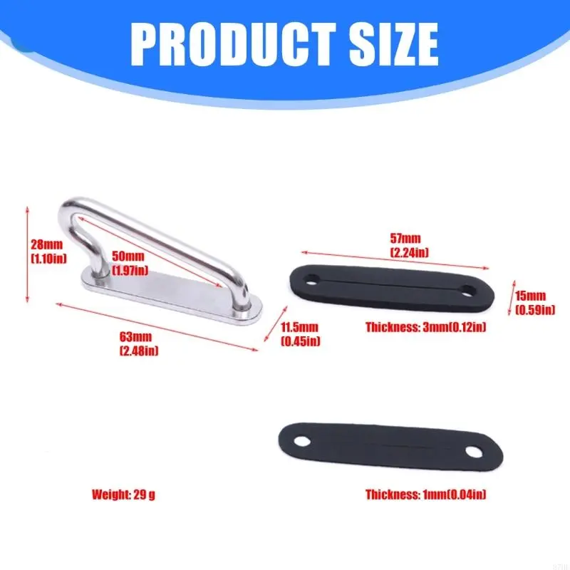 2lots Stainless Steel Diving Belt Connector Prevents Accidental Weight Release